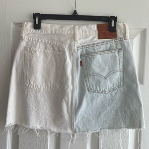 Levi’s Vintage Two-Toned Colorblock Denim Mini Skirt- Size 28
